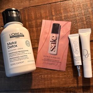 L'Oreal Metal Detox Shampoo with Saie and Dior Skincare Trio